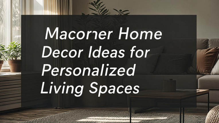 Macorner Home Decor Ideas for Personalized Living Spaces
